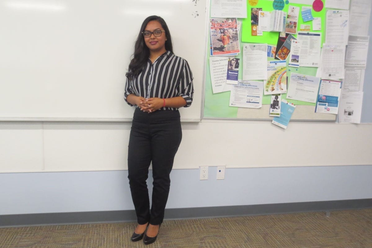 Tinasha is inspiring others to pursue careers in community services