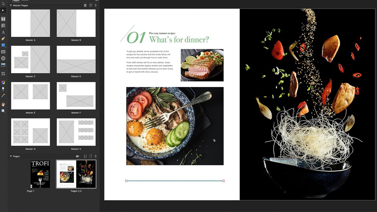 InDesign is primarily a layout design program but can be used to modify objects in basic ways