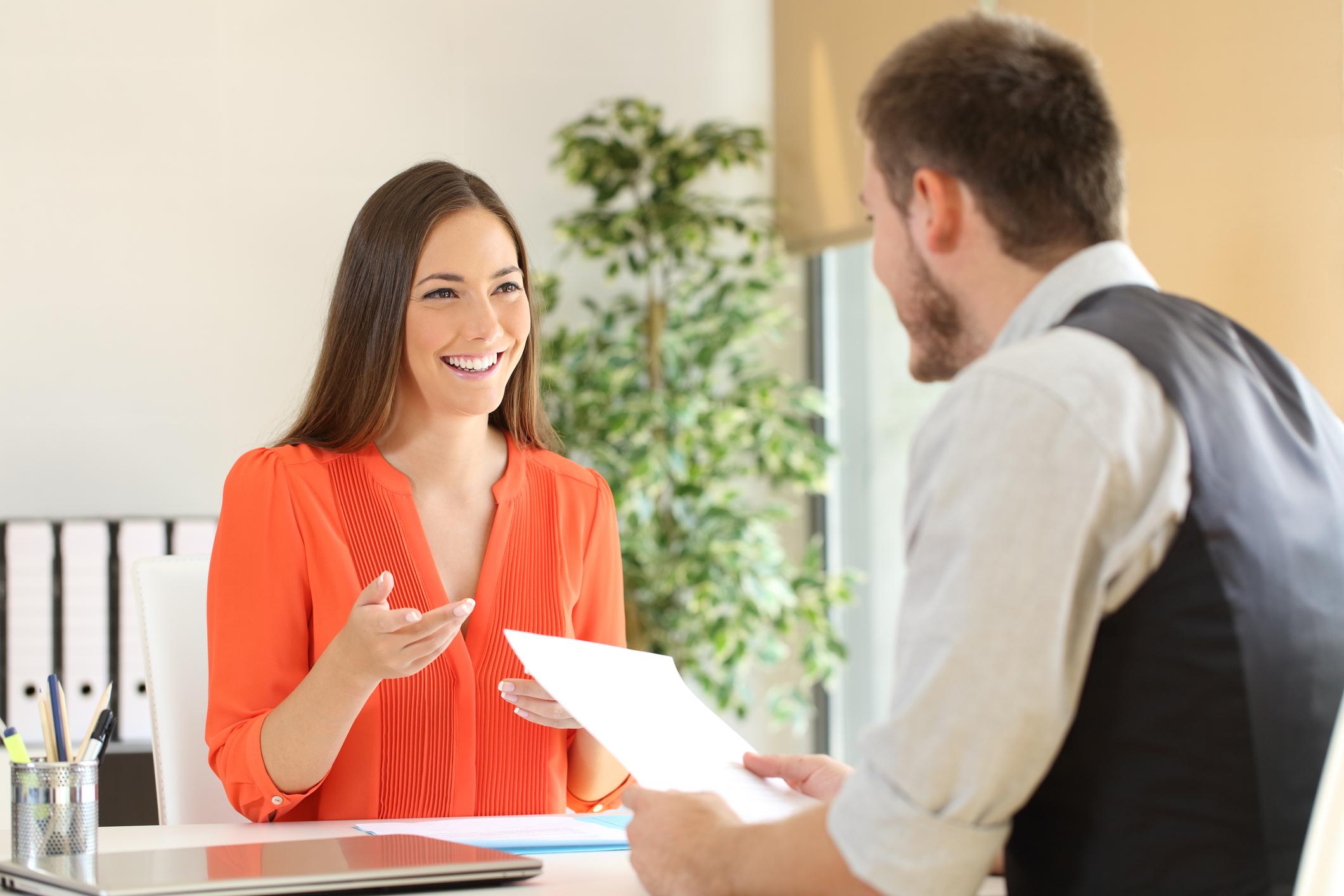 A career college student asking for feedback from a summer job supervisor