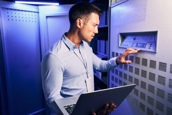 A student learning about cybersecurity and privacy protection at AOLCC Alberta