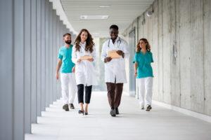 A Health Care Aide training communicating with a healthcare team.
