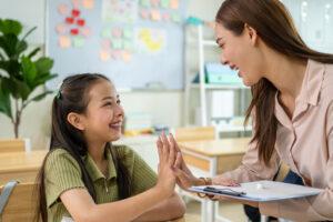 Supporting student behaviour positively with respectful communication in a school setting.